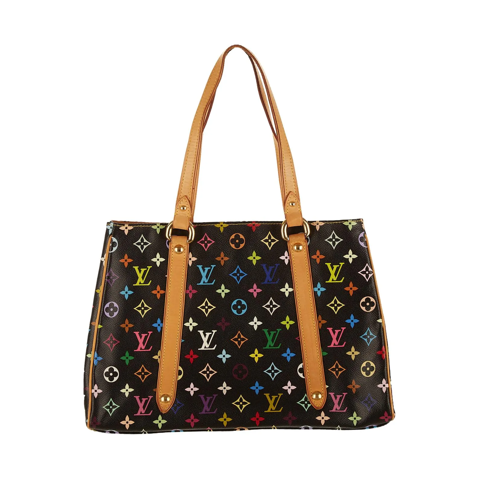 Louis Vuitton Black Multicolor Monogram Tote