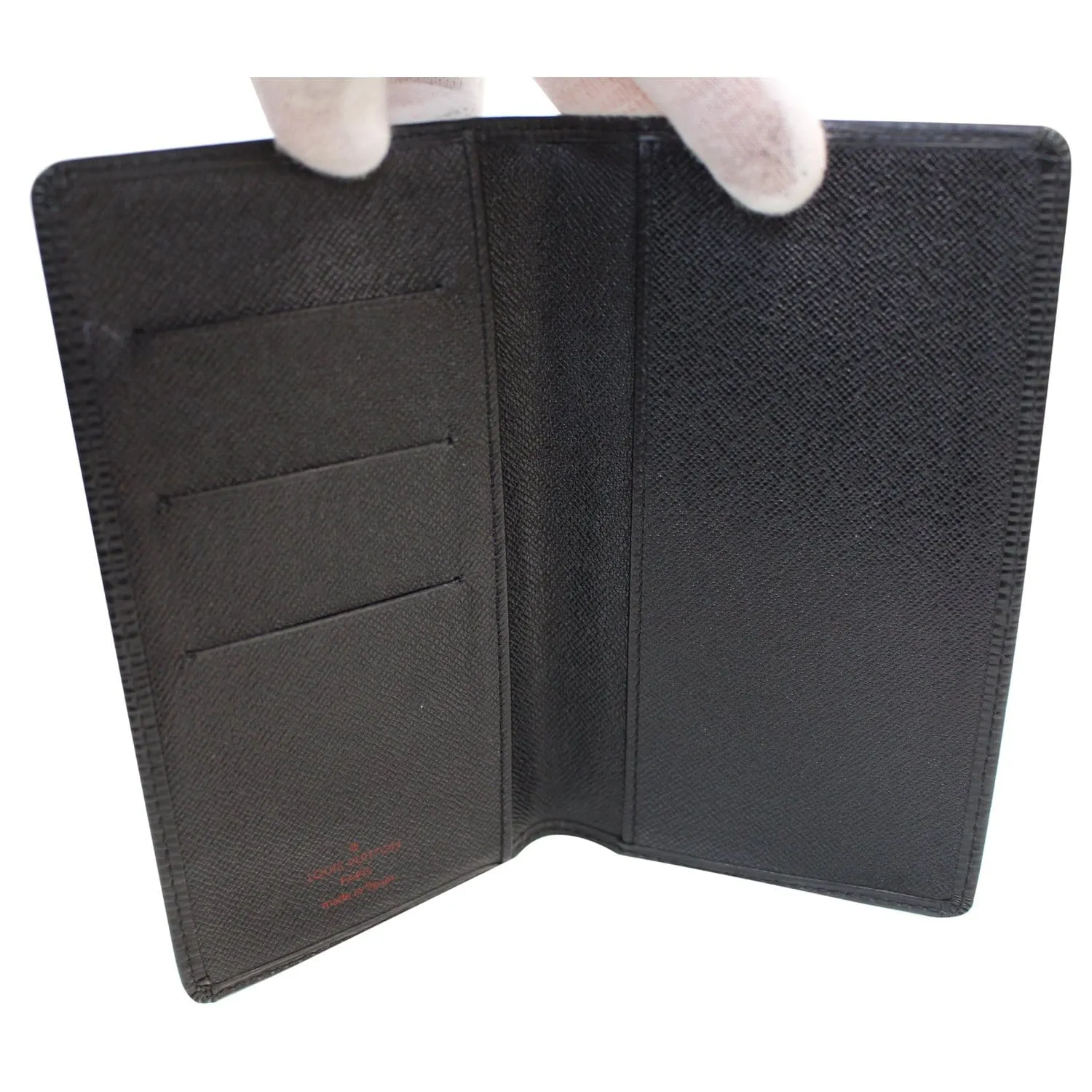 LOUIS VUITTON Brazza Long Epi Wallet Black