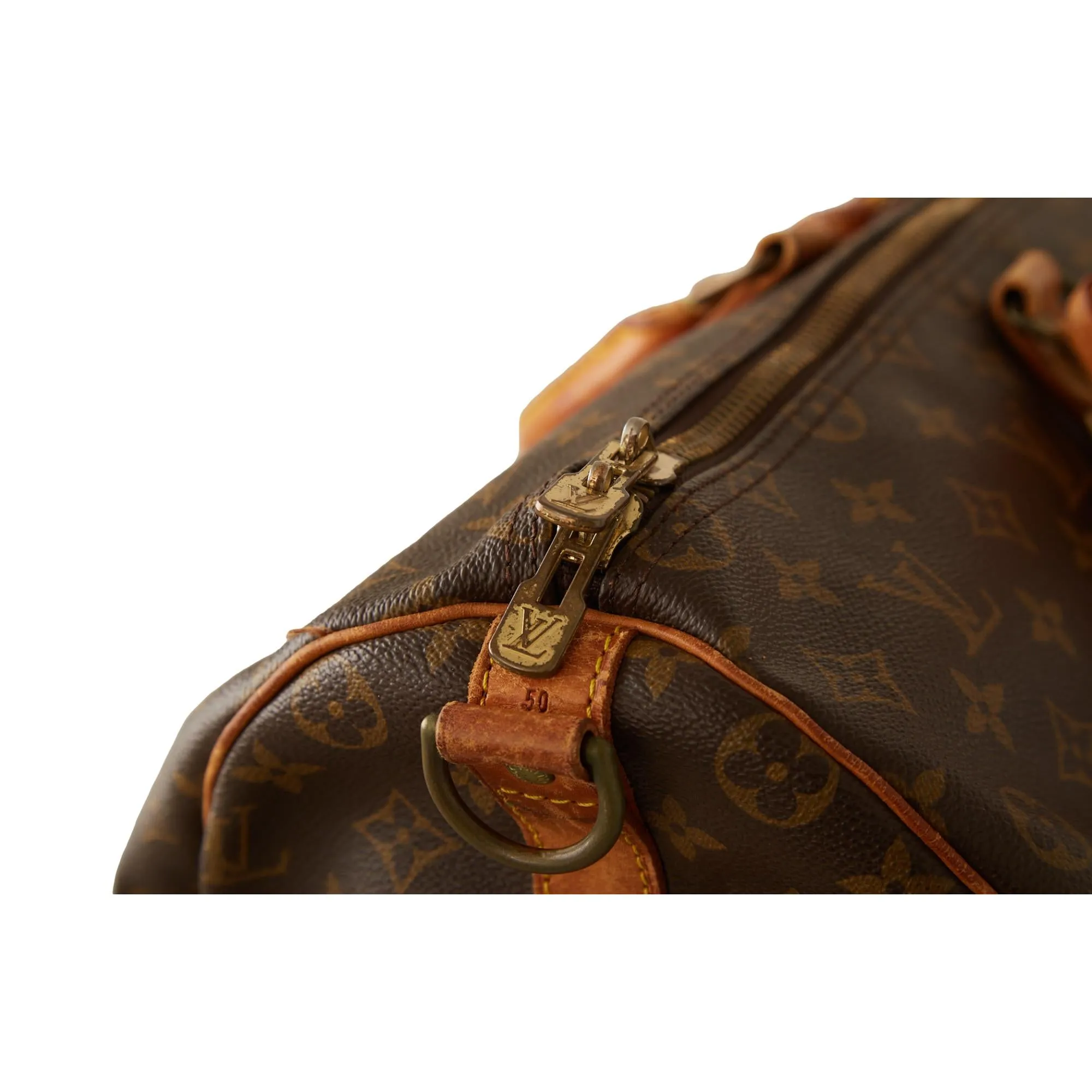 Louis Vuitton Brown Monogram Keepall 50