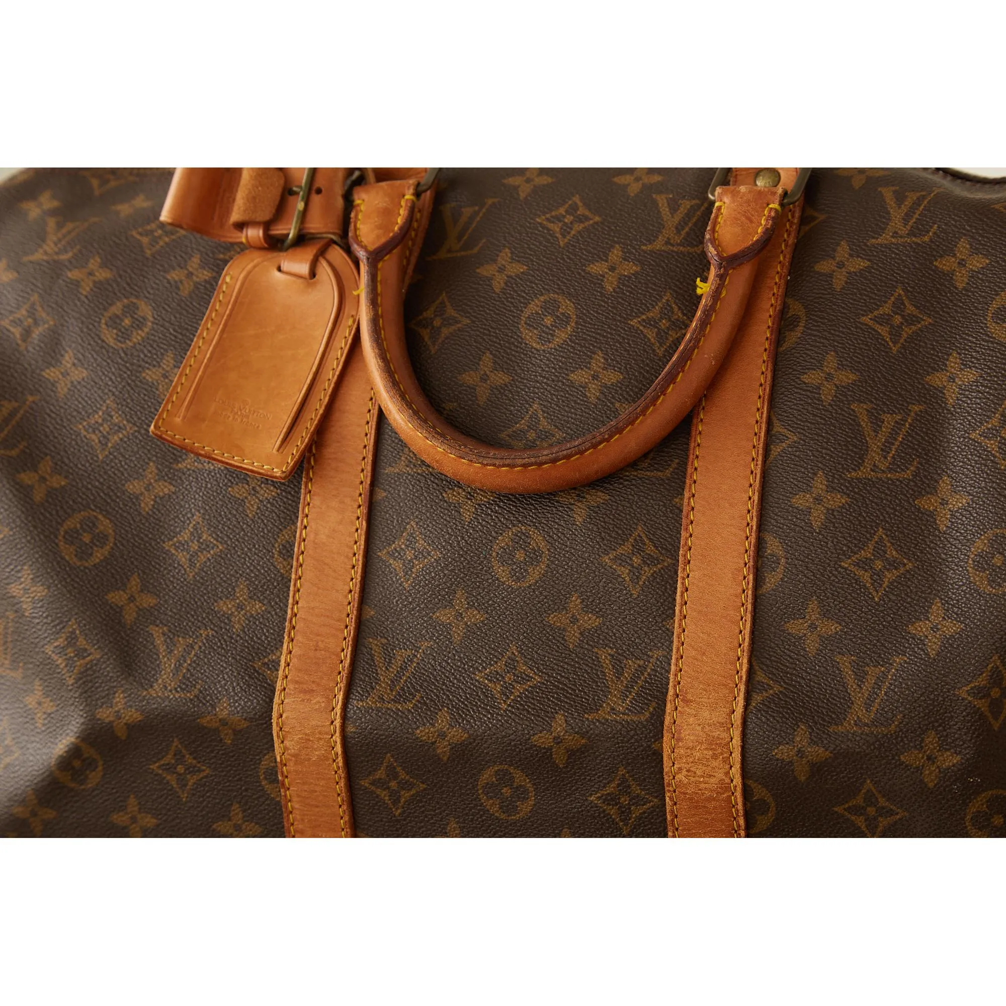 Louis Vuitton Brown Monogram Keepall 50