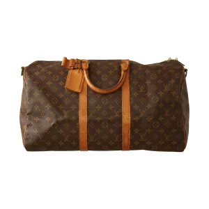 Louis Vuitton Brown Monogram Keepall 50