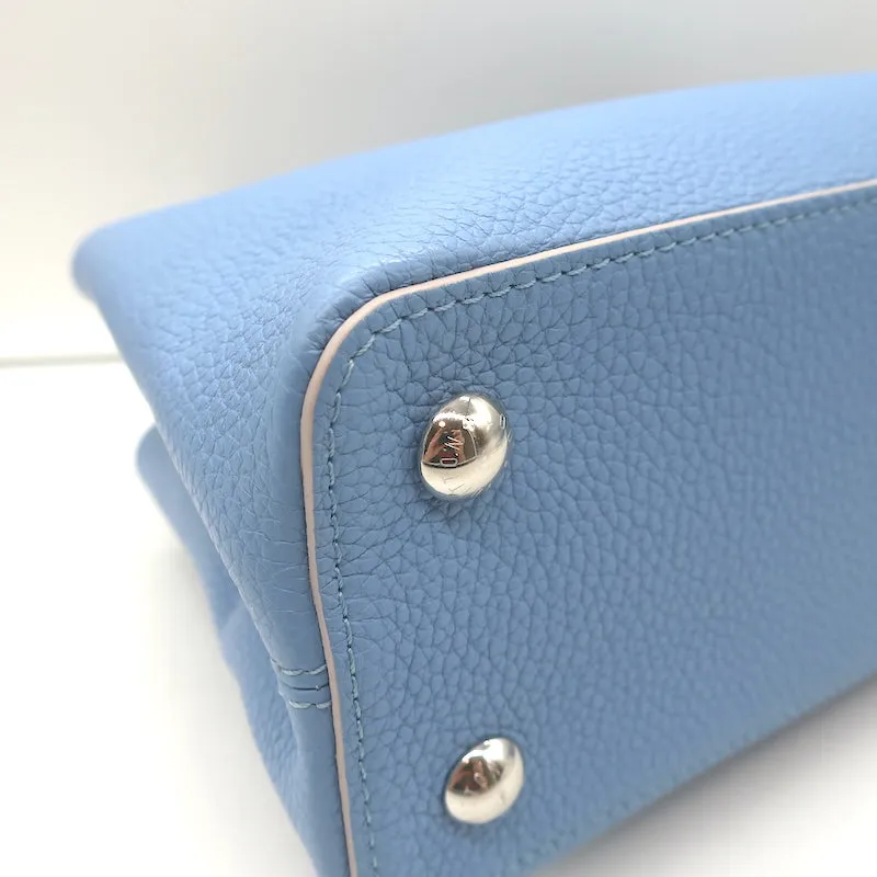 Louis Vuitton Capucines PM Bag Light Blue Taurillon Leather NEW