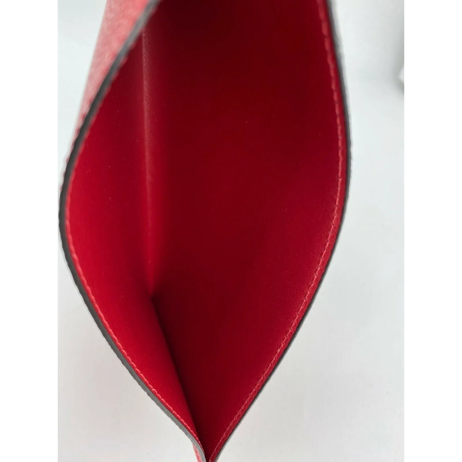 Louis Vuitton Credit Card Red Insert from Felicie Pochette Wallet