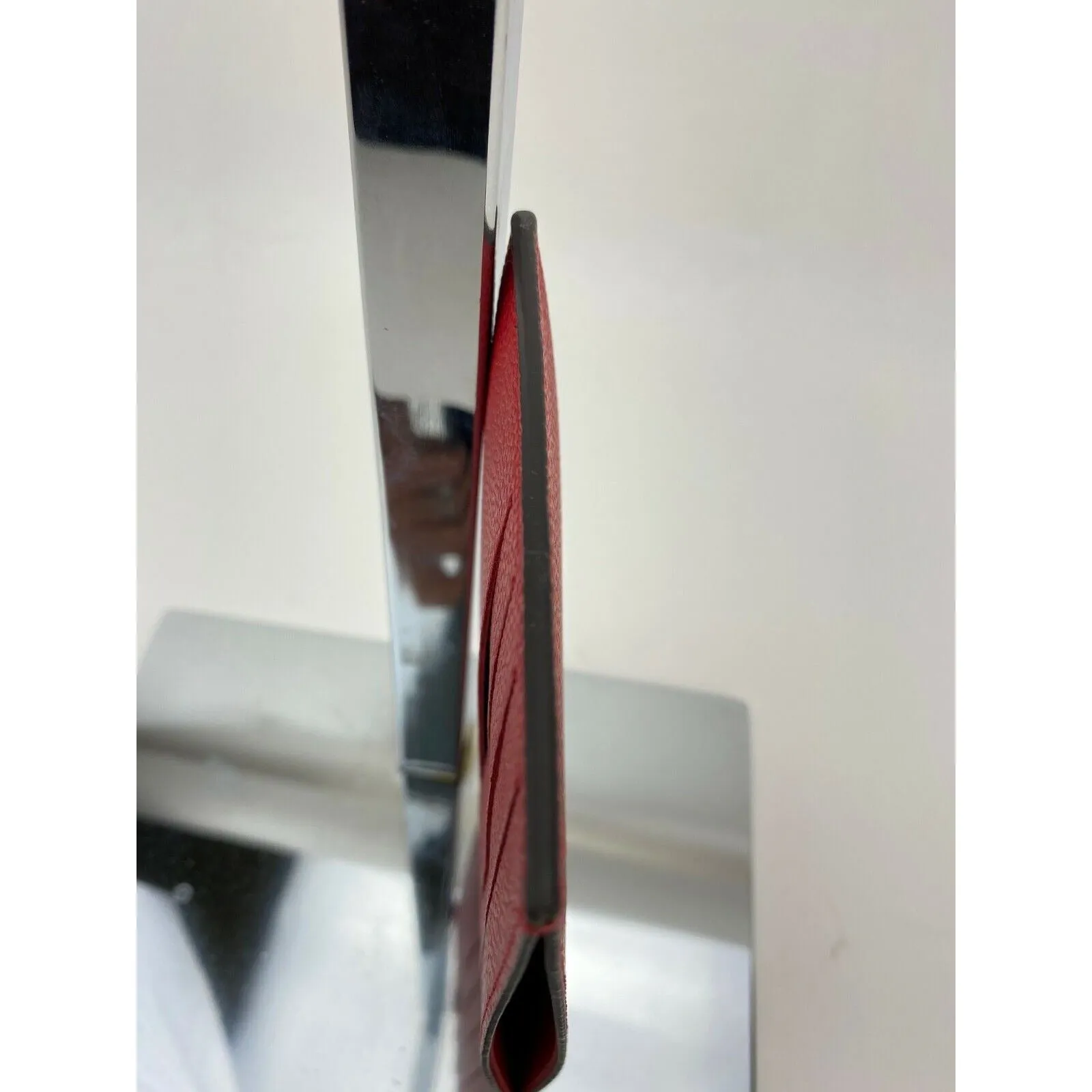 Louis Vuitton Credit Card Red Insert from Felicie Pochette Wallet