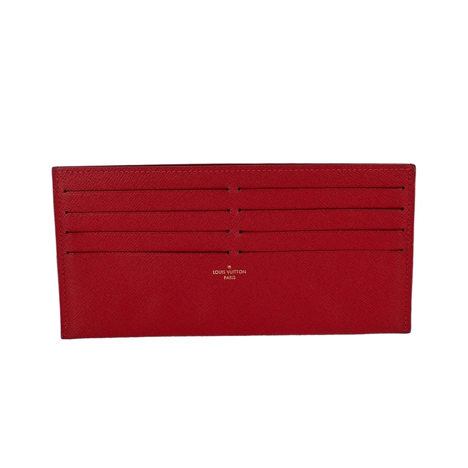 Louis Vuitton Credit Card Red Insert from Felicie Pochette Wallet