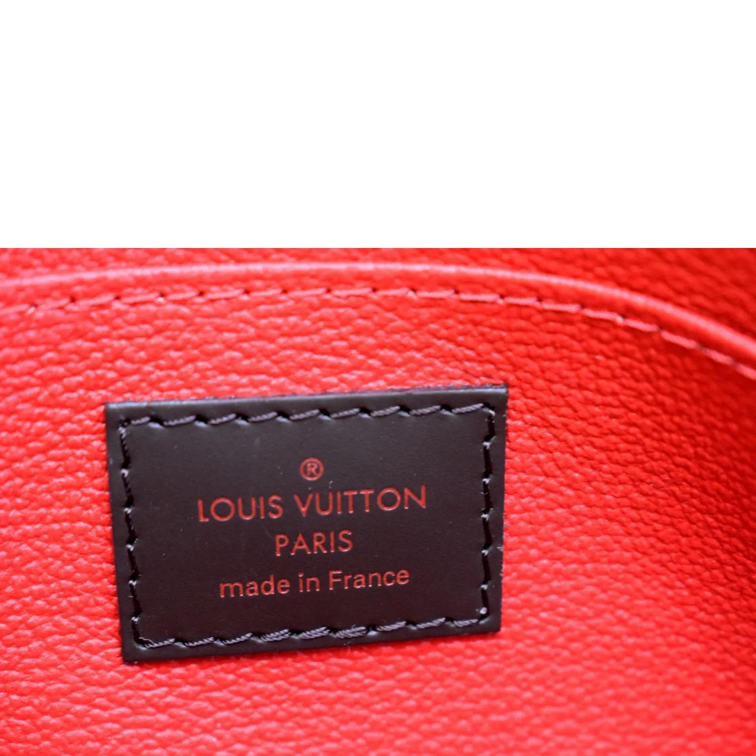 LOUIS VUITTON Damier Ebene Cosmetic Pouch Brown