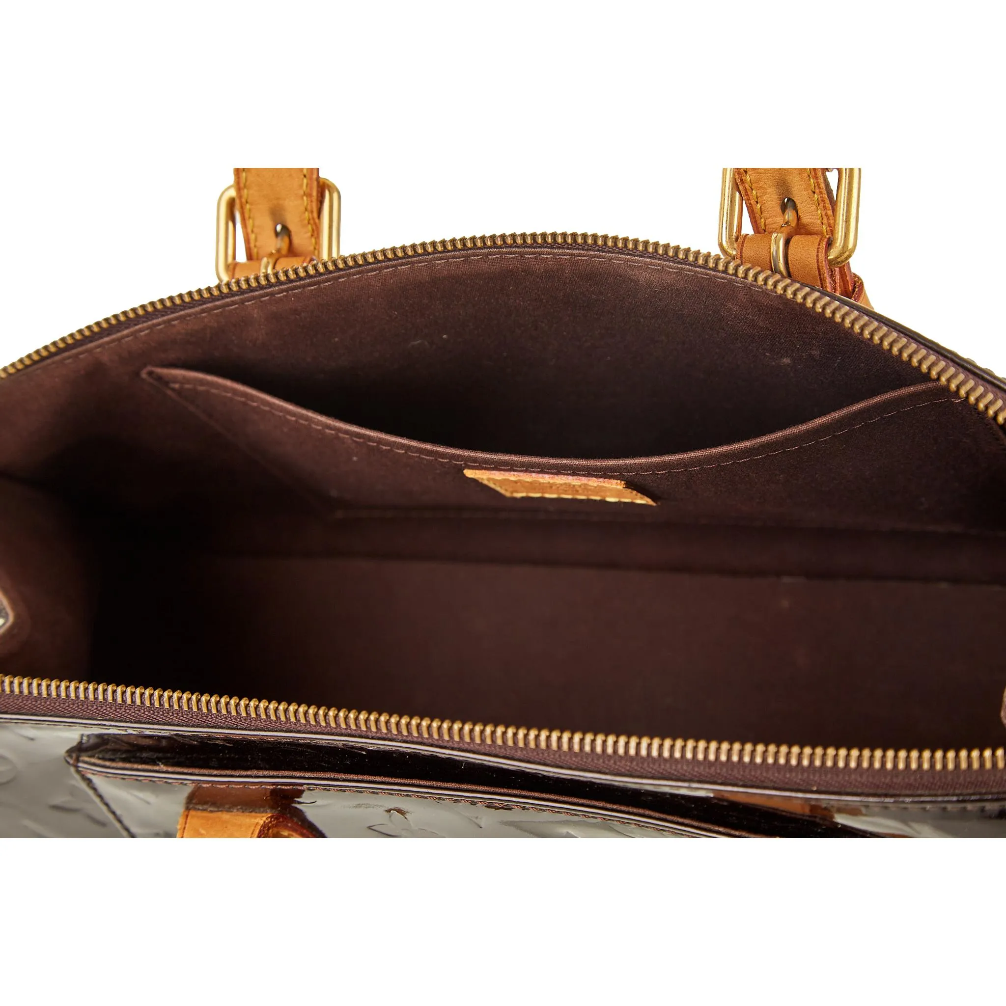Louis Vuitton Deep Purple Vernis Top Handle Bag