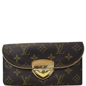 LOUIS VUITTON Eugenie Monogram Canvas Wallet Brown