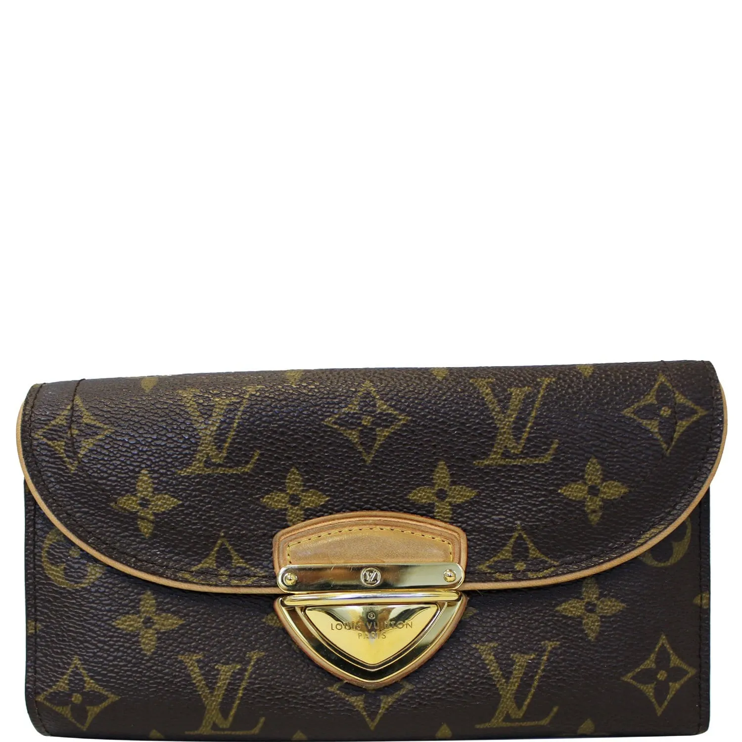 LOUIS VUITTON Eugenie Monogram Canvas Wallet Brown