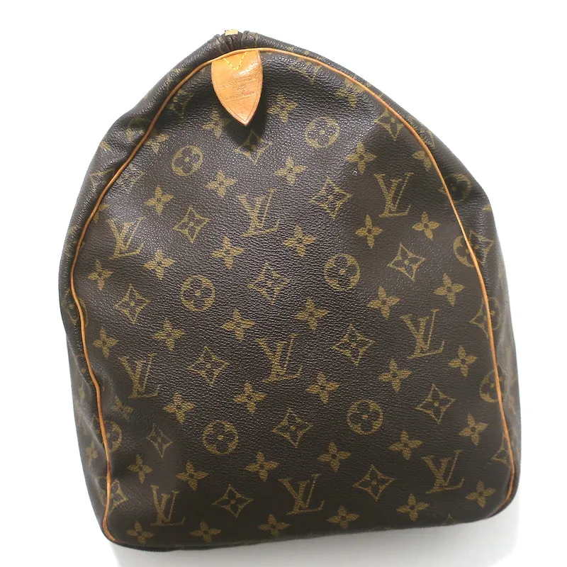 Louis Vuitton Keepall 55 Monogram Canvas Duffle Bag Brown W/ Tag, Lock, Key