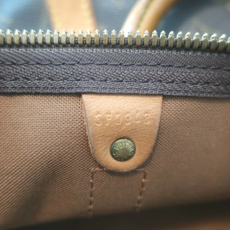 Louis Vuitton Keepall 55 Monogram Canvas Duffle Bag Brown W/ Tag, Lock, Key