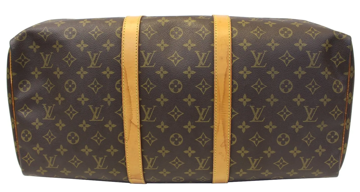 LOUIS VUITTON Monogram Canvas Keepall 50 Travel Bag