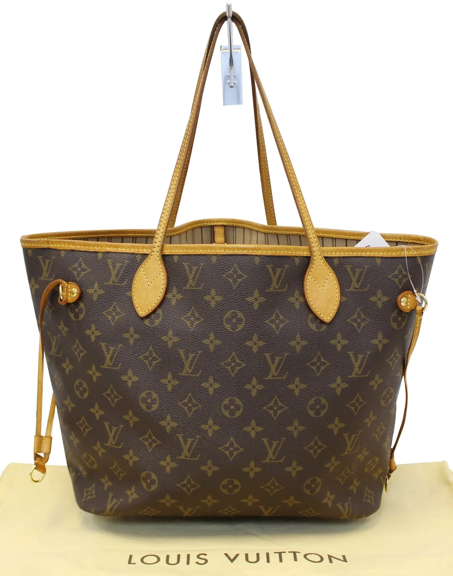 LOUIS VUITTON Monogram Canvas Neverfull MM Brown Tote Bag
