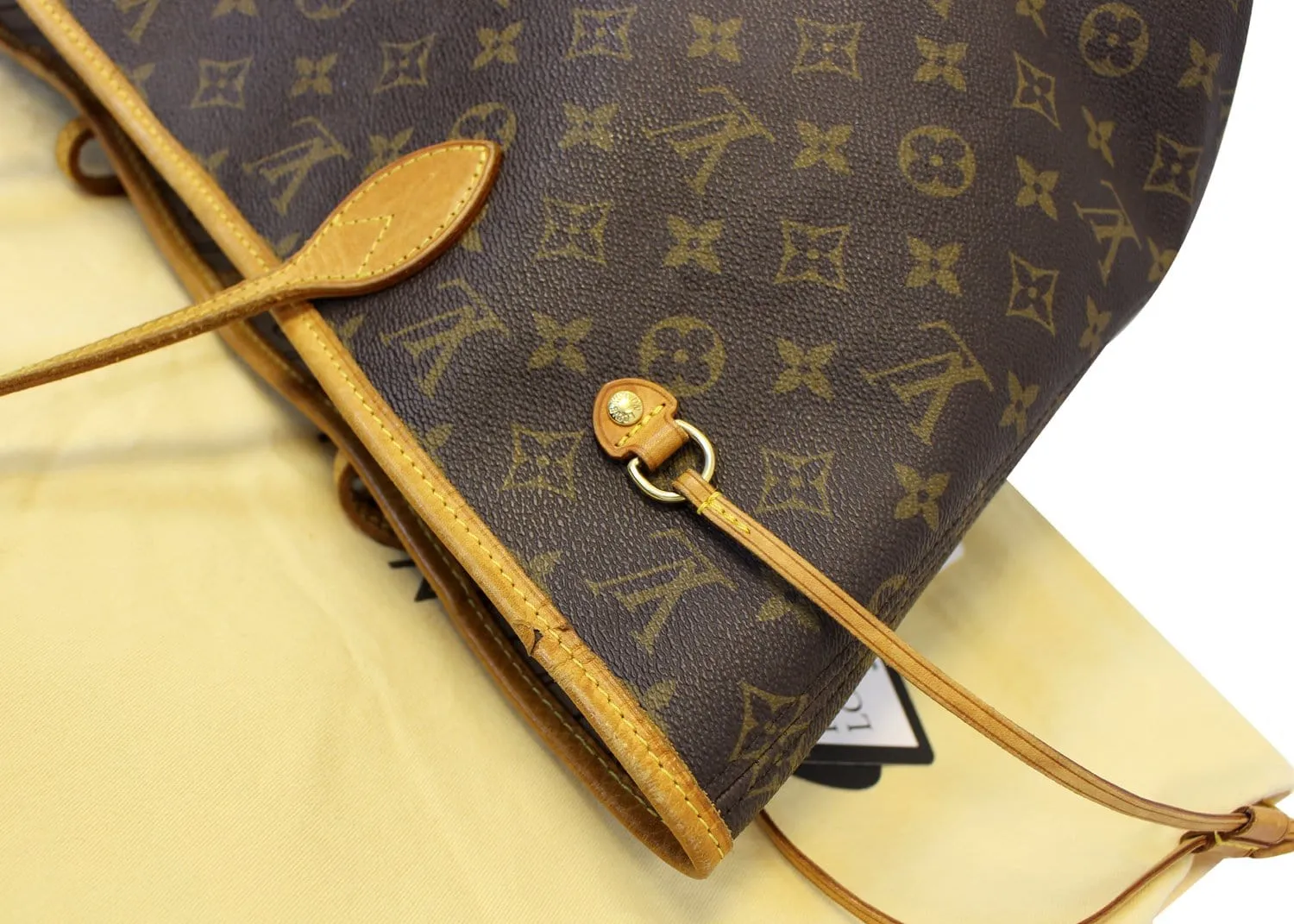 LOUIS VUITTON Monogram Canvas Neverfull MM Brown Tote Bag