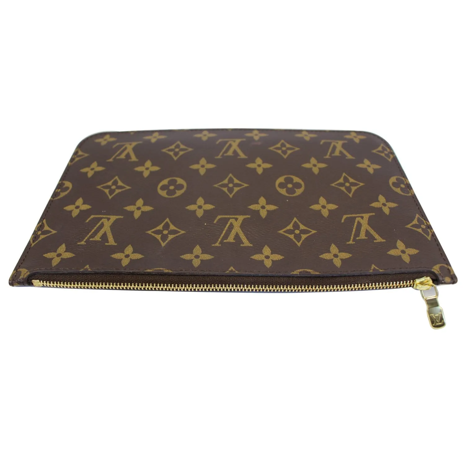 LOUIS VUITTON Monogram Canvas Pochette Wristlet Pouch Neverfull MM