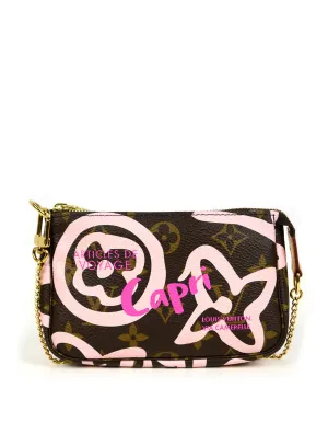 Louis Vuitton Rose Ballerine Tahitienne Cities Capri Mini Pochette Bag