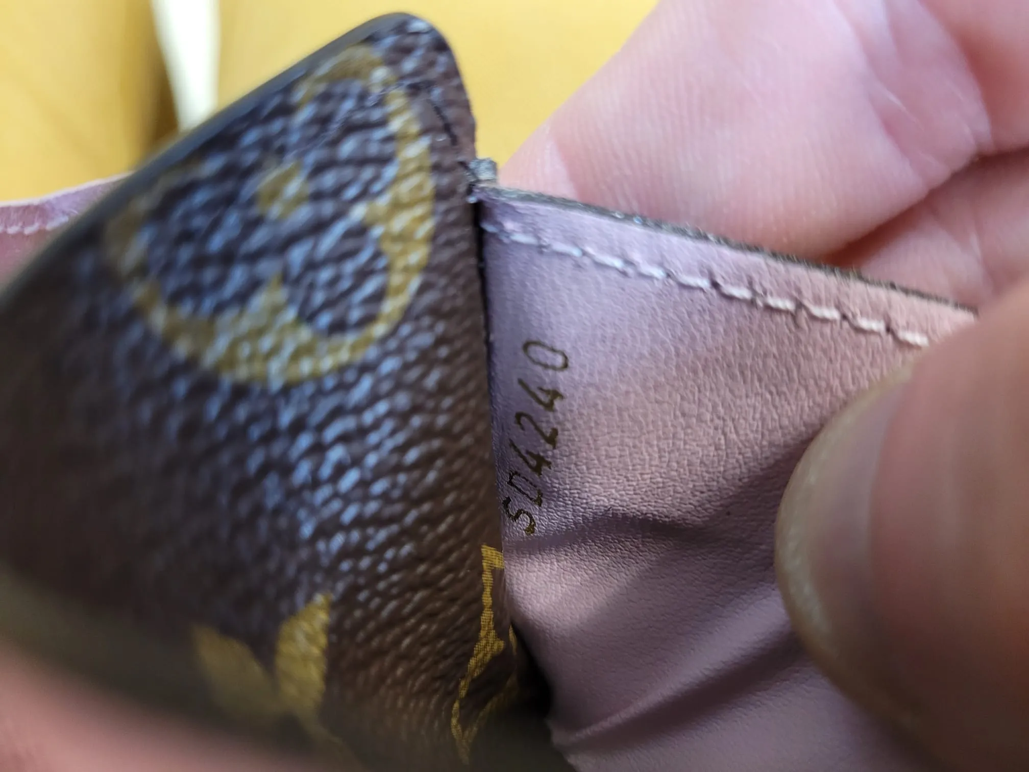 LOUIS VUITTON Sarah Monogram Canvas Wallet Brown