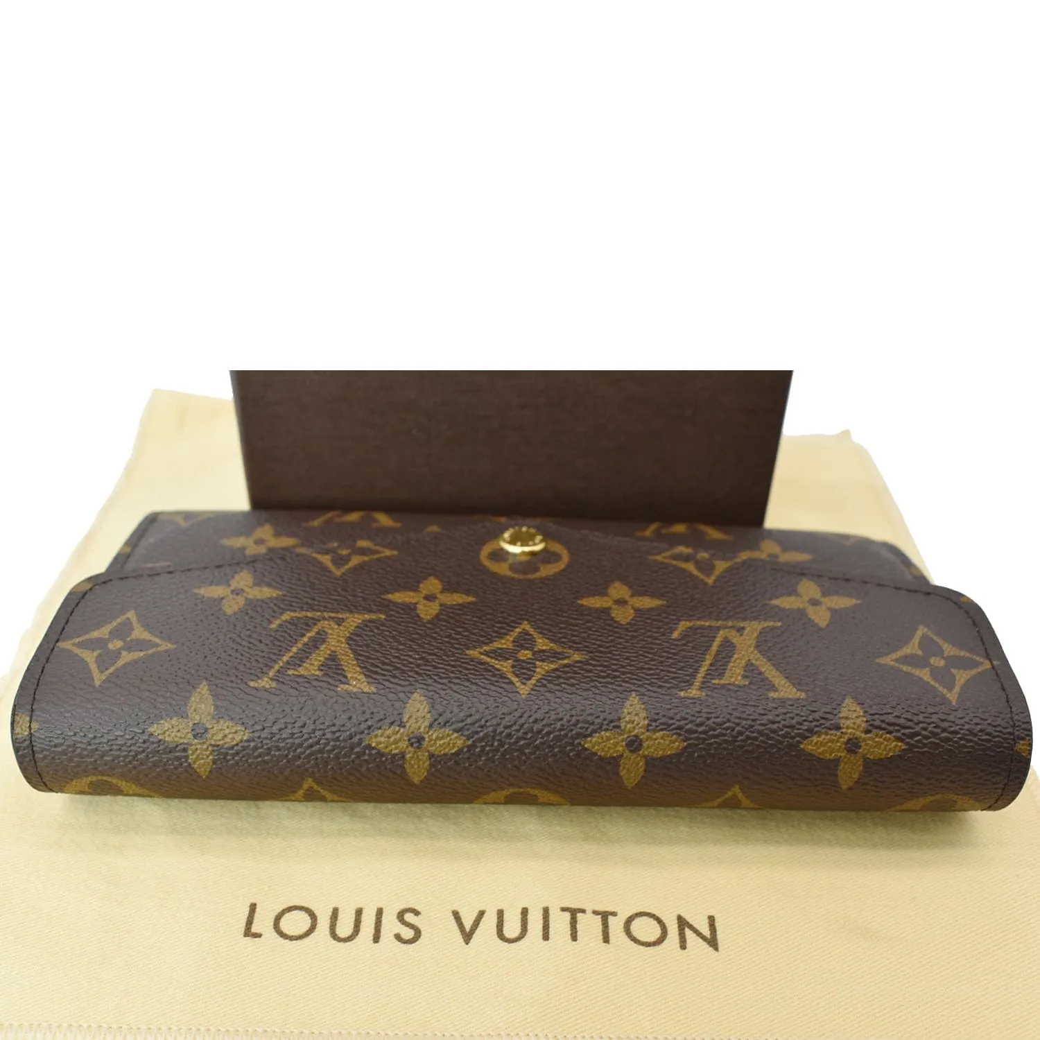 LOUIS VUITTON Sarah Monogram Canvas Wallet Brown