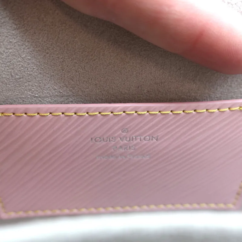 Louis Vuitton Twist MM Shoulder Bag Rose Ballerine Epi Leather Crossbody