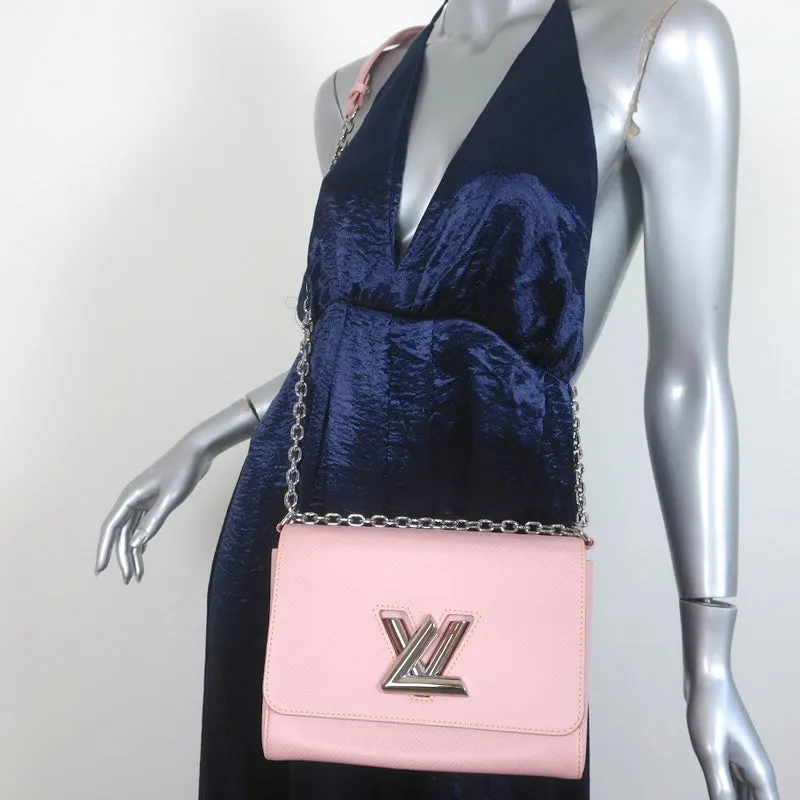 Louis Vuitton Twist MM Shoulder Bag Rose Ballerine Epi Leather Crossbody