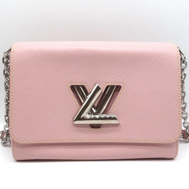 Louis Vuitton Twist MM Shoulder Bag Rose Ballerine Epi Leather Crossbody