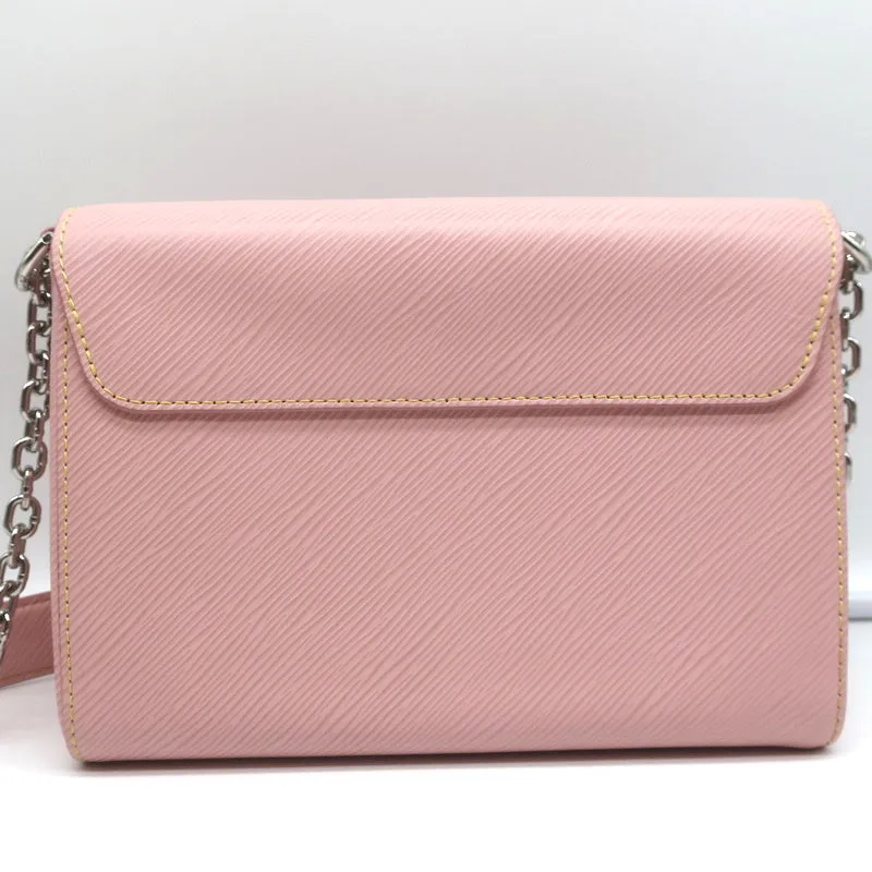 Louis Vuitton Twist MM Shoulder Bag Rose Ballerine Epi Leather Crossbody
