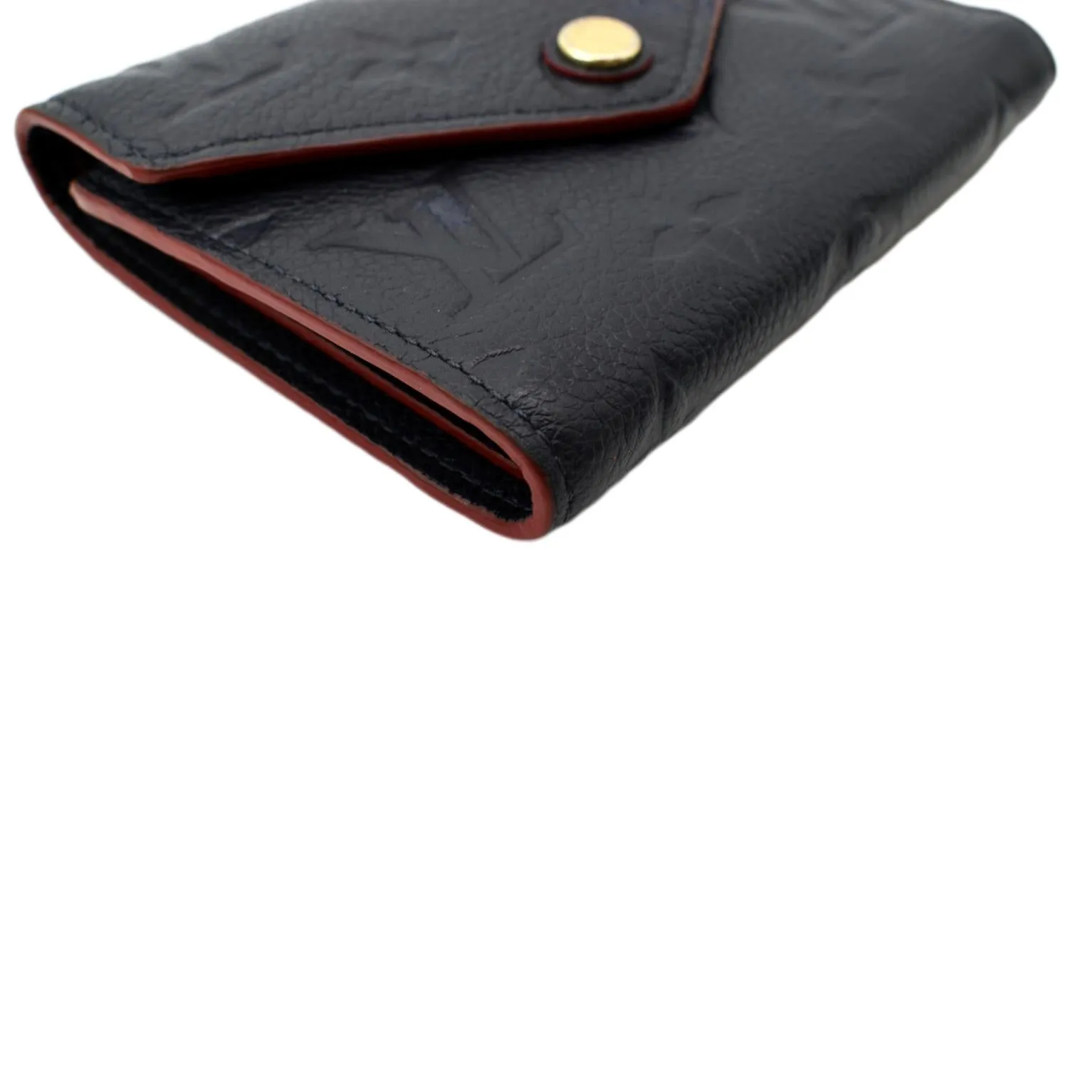 LOUIS VUITTON Victorine Monogram Empreinte Wallet Dark Navy Blue