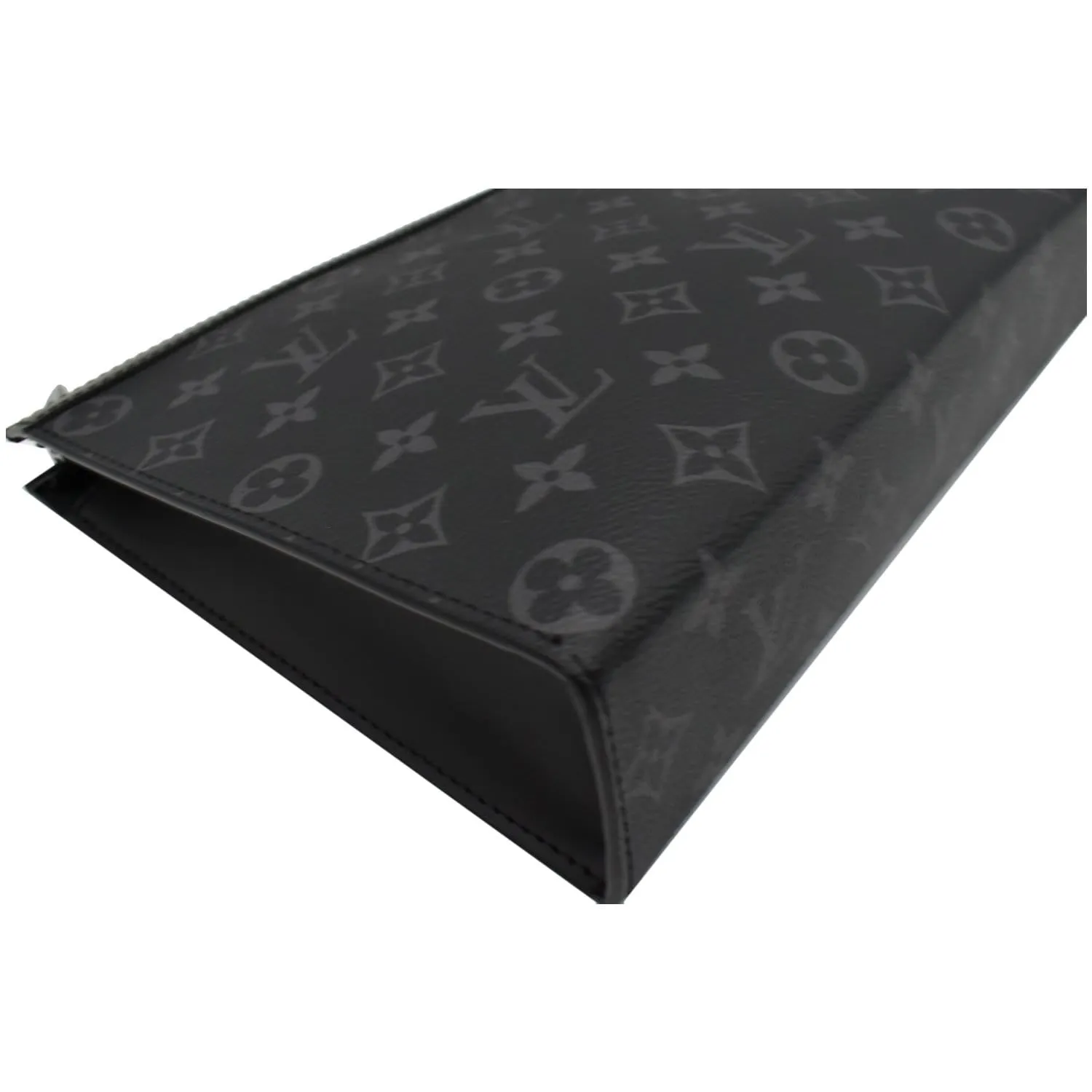 LOUIS VUITTON Voyage MM Monogram Eclipse Pochette Bag Black - 10% OFF