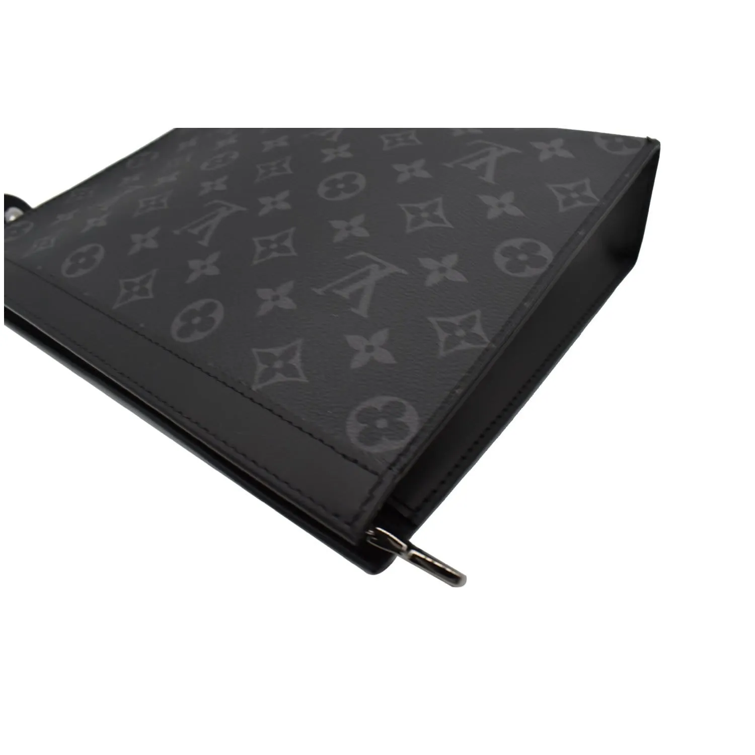 LOUIS VUITTON Voyage MM Monogram Eclipse Pochette Bag Black - 10% OFF