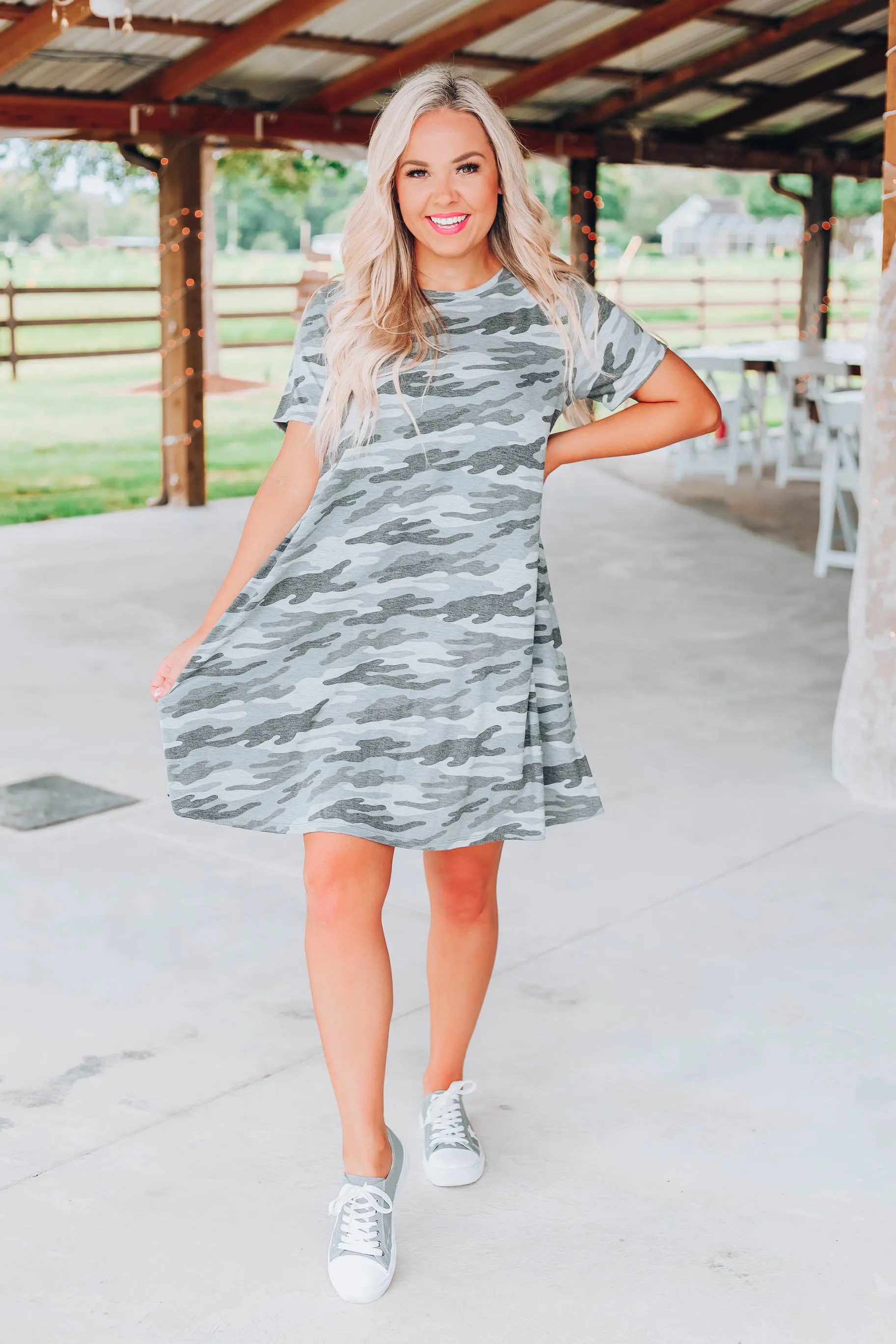 Love Camo T-Shirt Dress