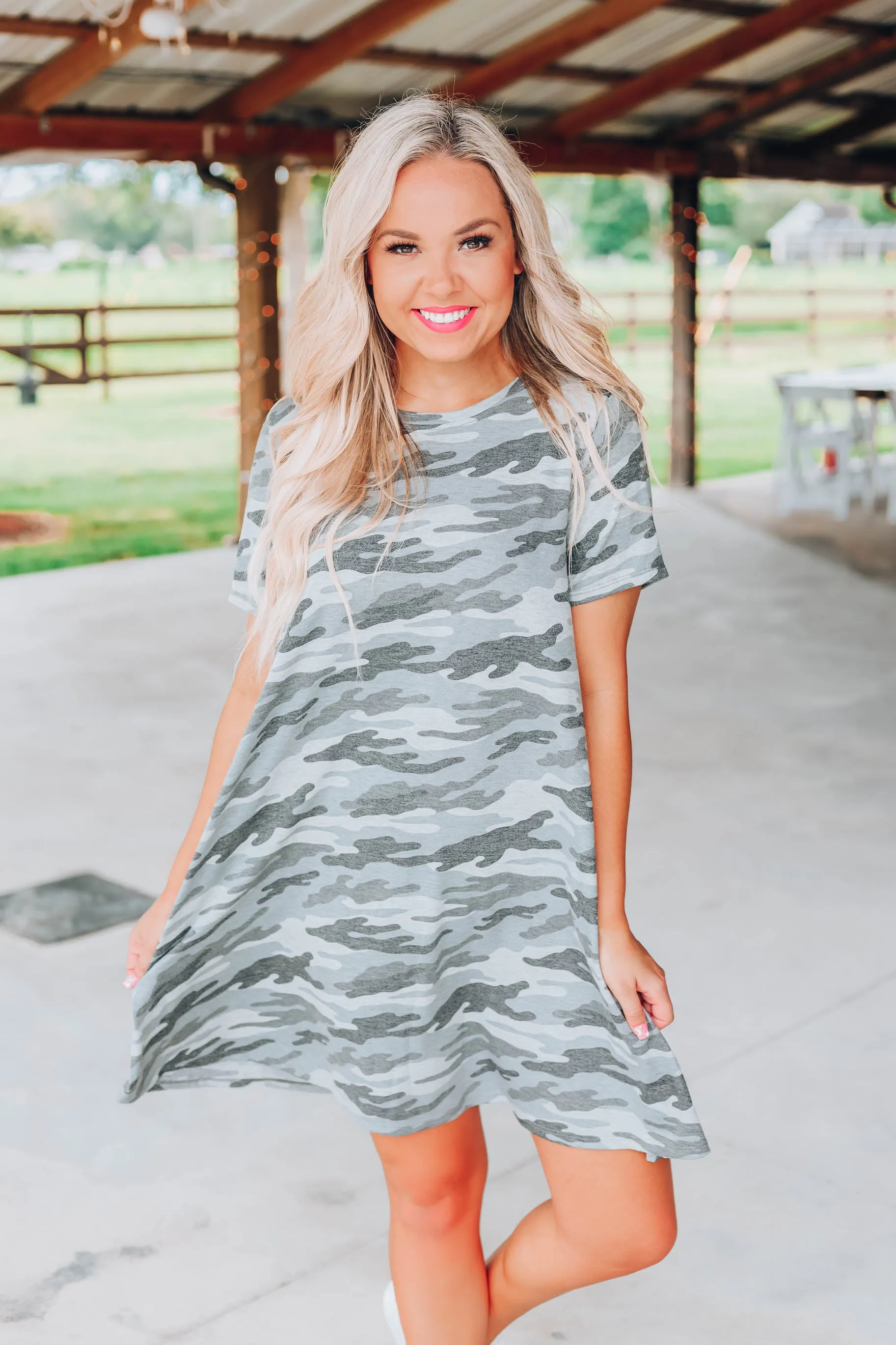 Love Camo T-Shirt Dress
