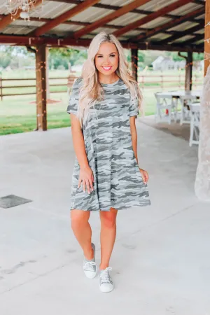 Love Camo T-Shirt Dress