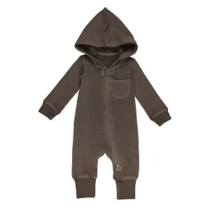 Lovedbaby - 2-Way Zipper Romper - Bark