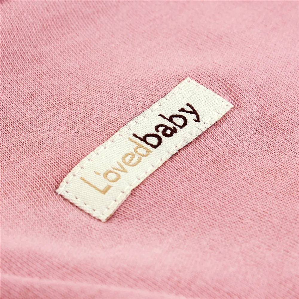 L'ovedbaby Organic Swaddle Blanket - Mauve Sunflower