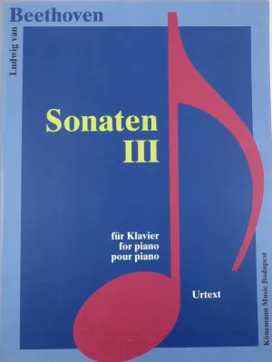 Ludwig van Beethoven, Sonaten III (Urtesxt) for Piano