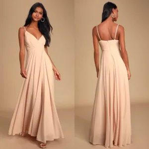 Lulus | All About Love Blush Pink Maxi Dress