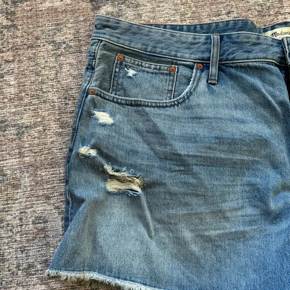 Madewell Women's Blue relaxed Denim Shorts size 22w NWT