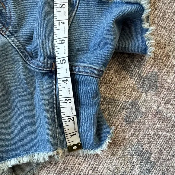 Madewell Women's Blue relaxed Denim Shorts size 22w NWT