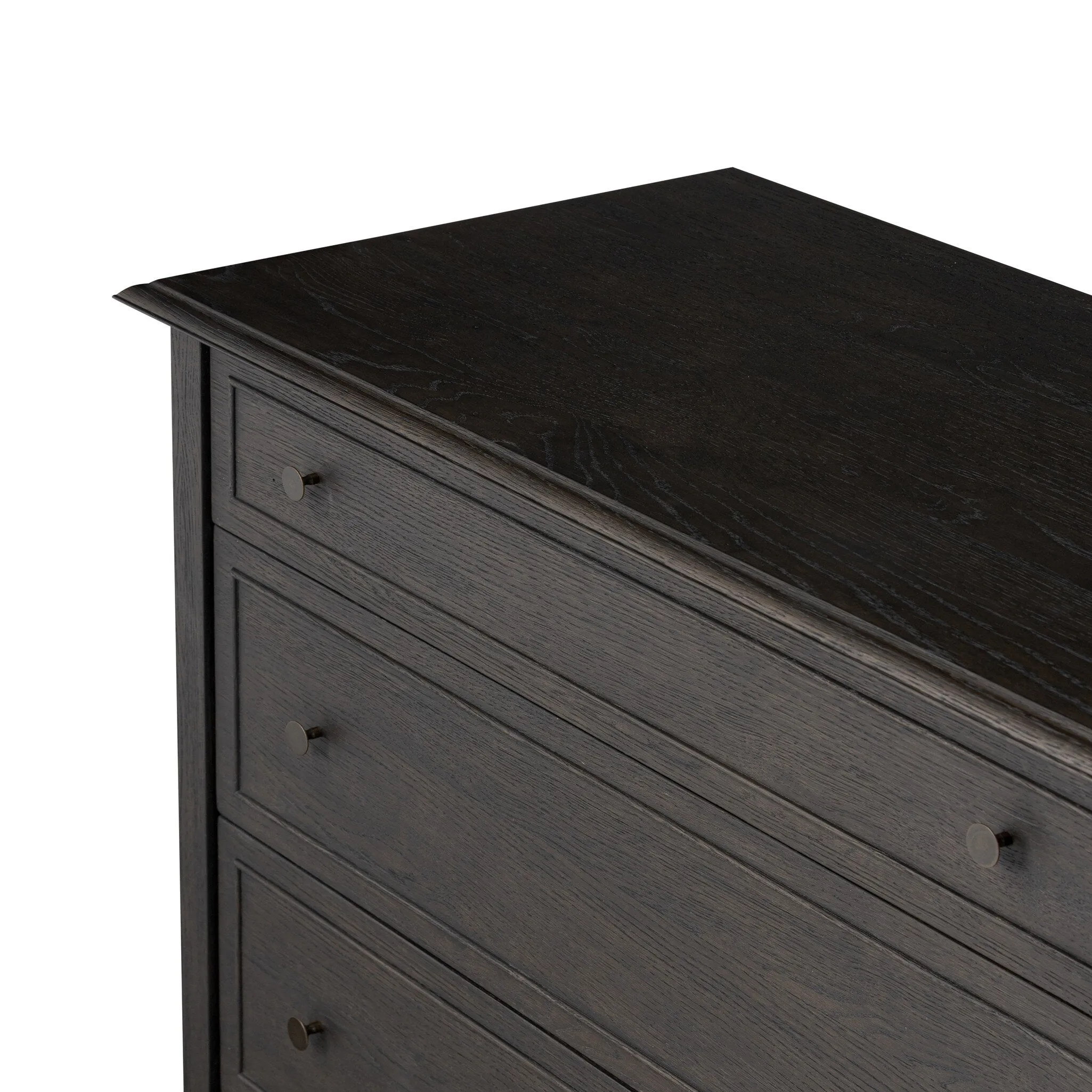Maggie 6 Drawer Dresser - Smoked Black Oak Veneer
