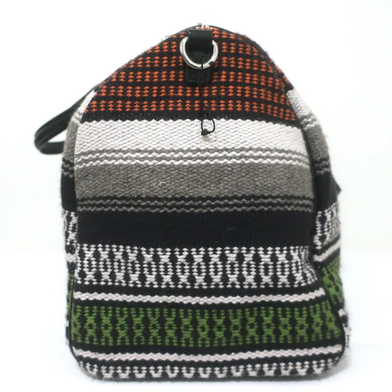 Maje Taklit Striped Tapestry Duffle Bag Multicolor Extra Large Crossbody