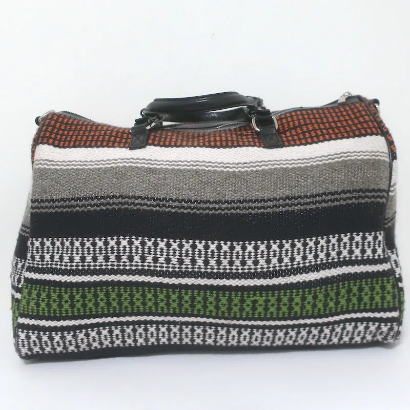Maje Taklit Striped Tapestry Duffle Bag Multicolor Extra Large Crossbody