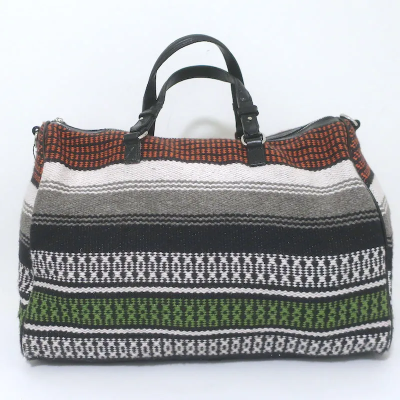 Maje Taklit Striped Tapestry Duffle Bag Multicolor Extra Large Crossbody