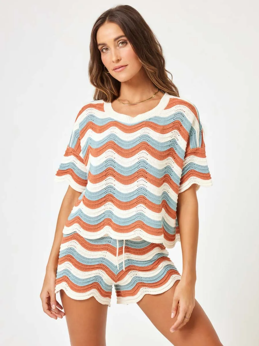 Make Waves Sweater in Del Mar Stripe