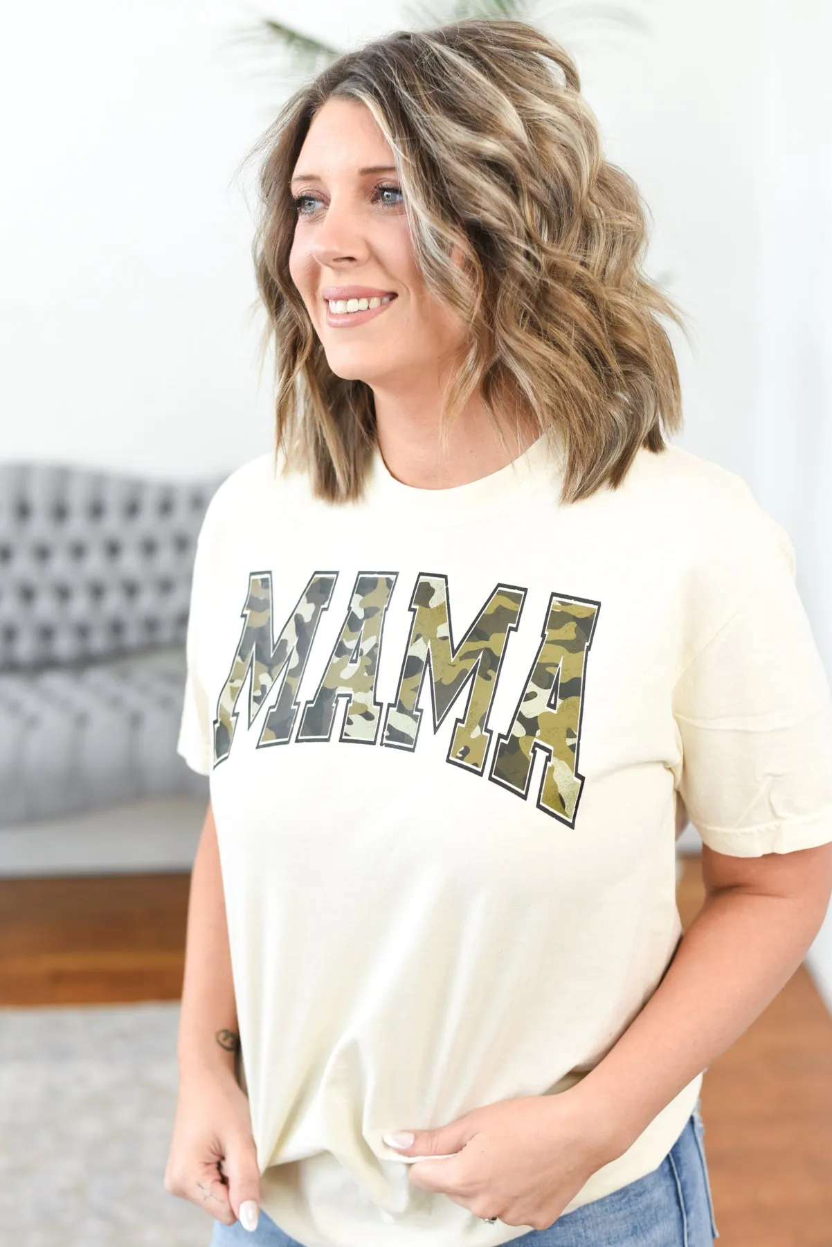 Mama Camo Graphic Tee