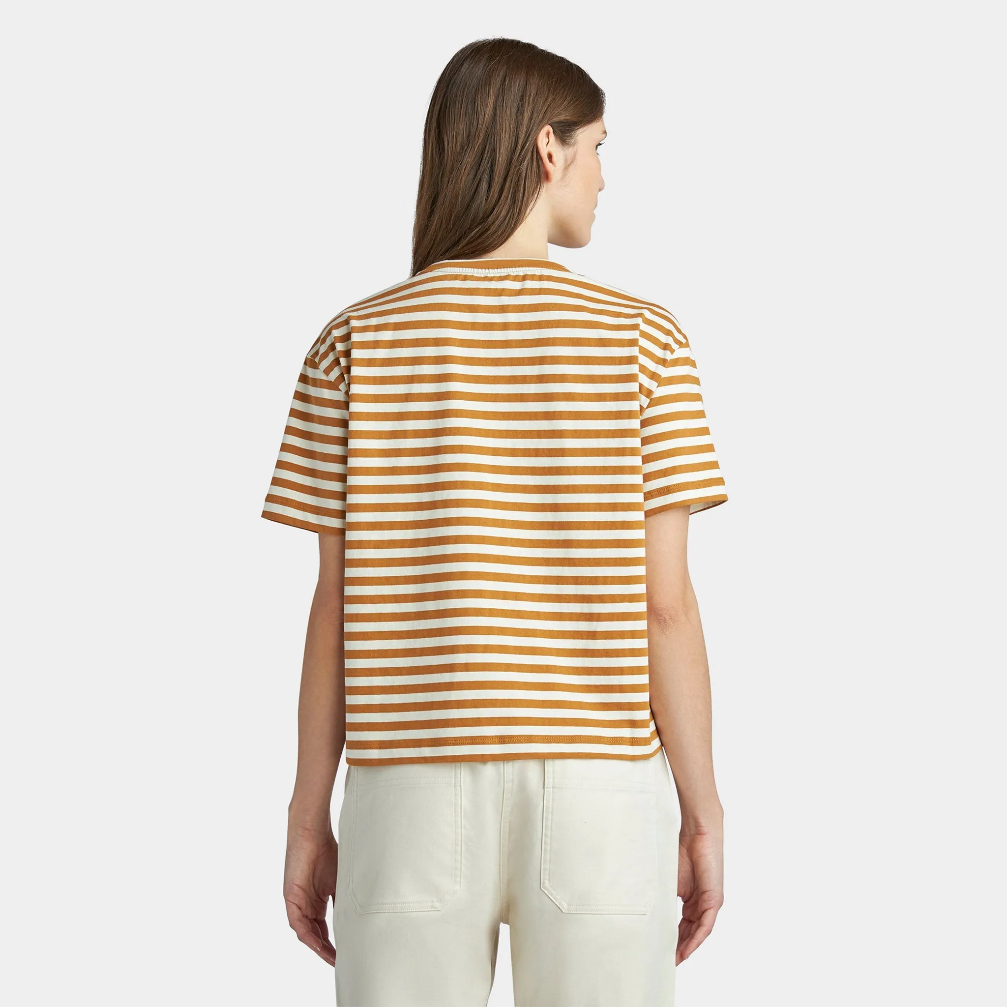 Marine Stripe Boxy Tee