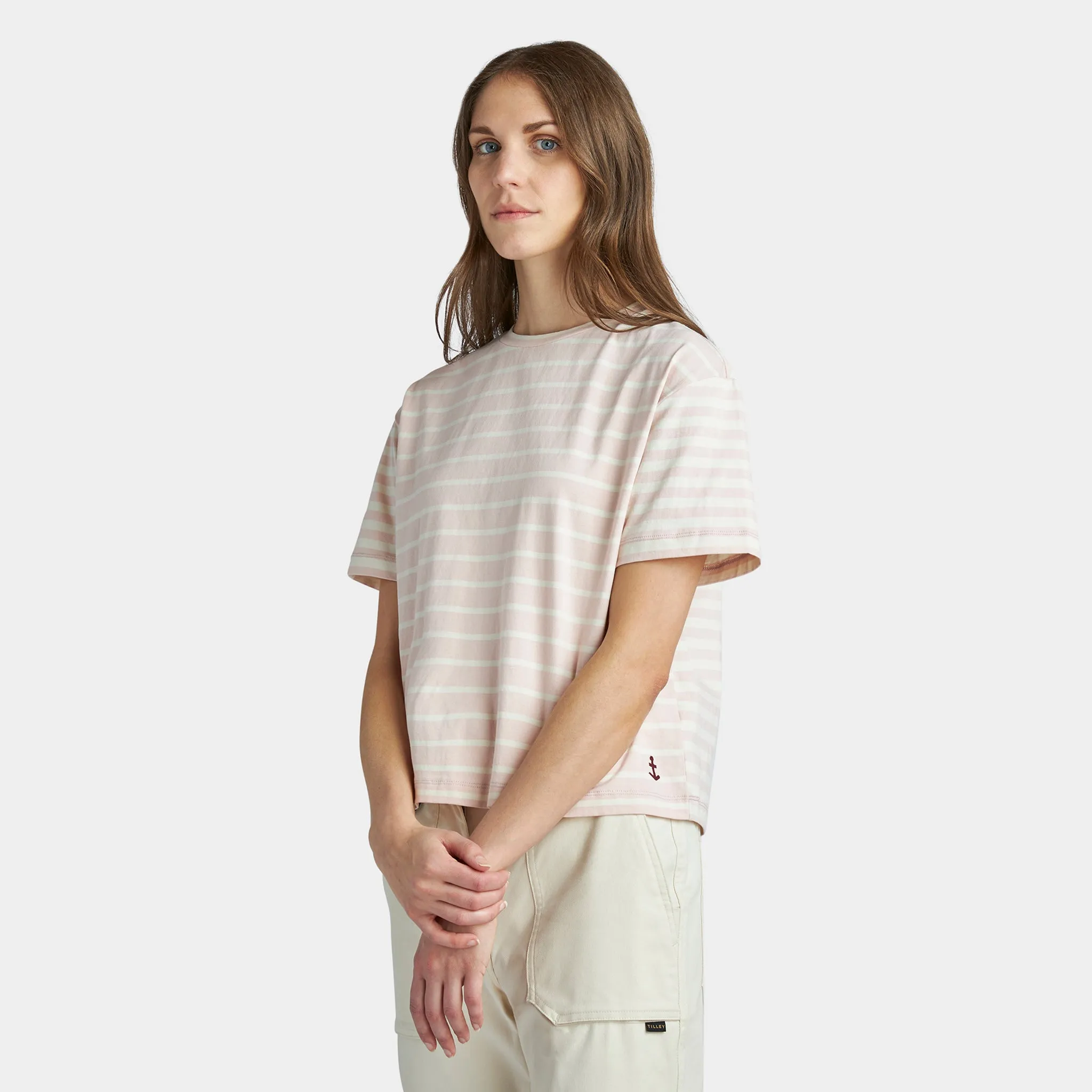 Marine Stripe Boxy Tee