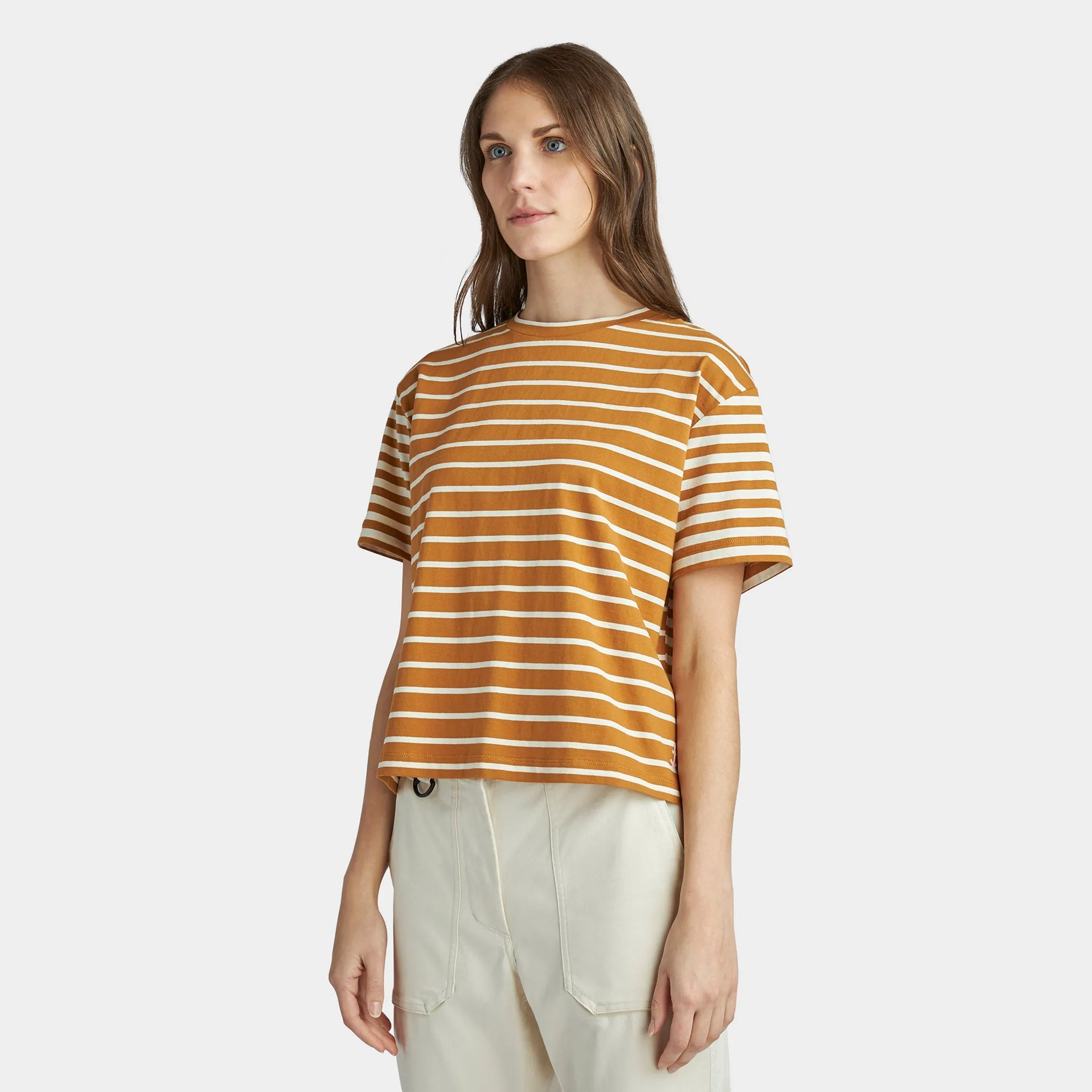 Marine Stripe Boxy Tee