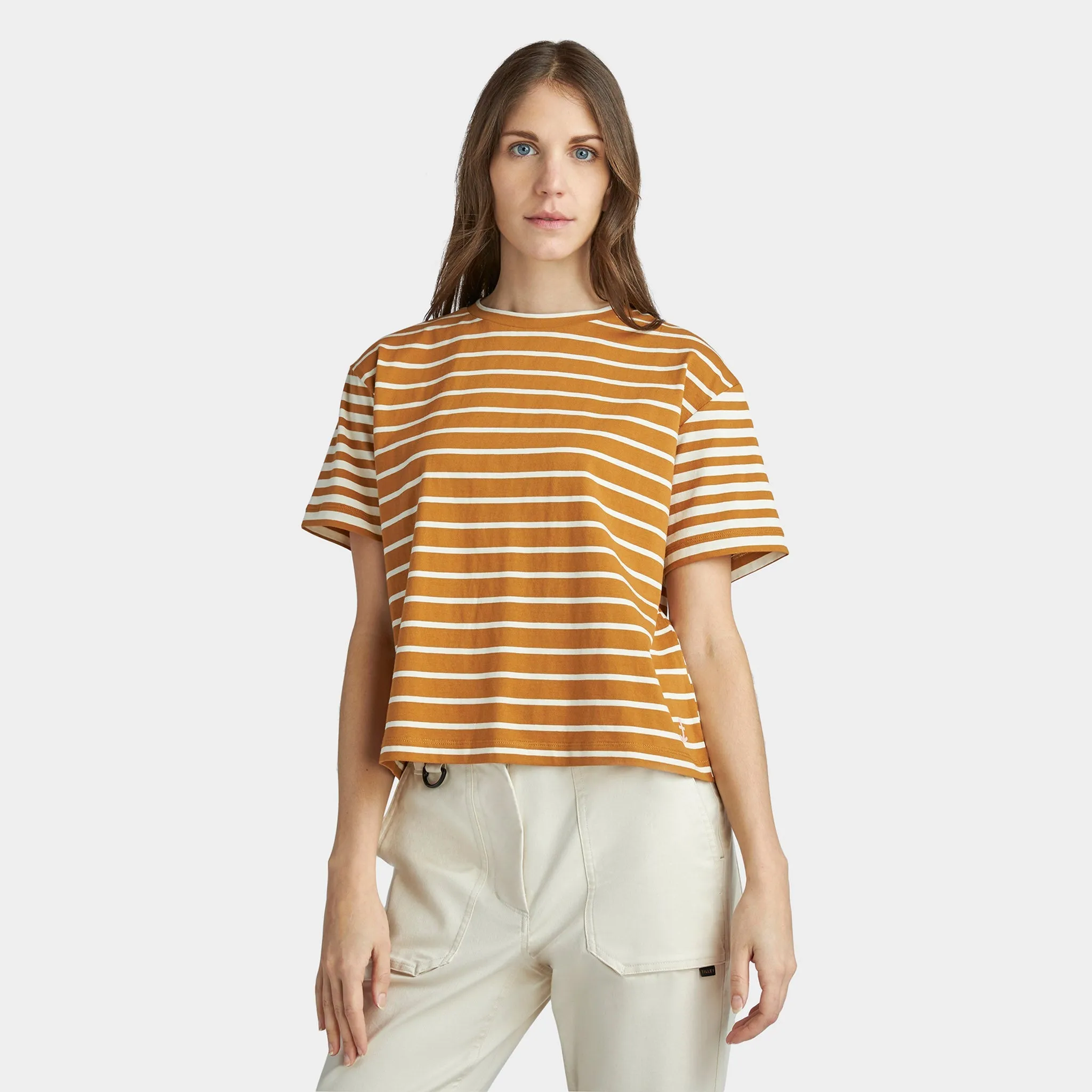 Marine Stripe Boxy Tee