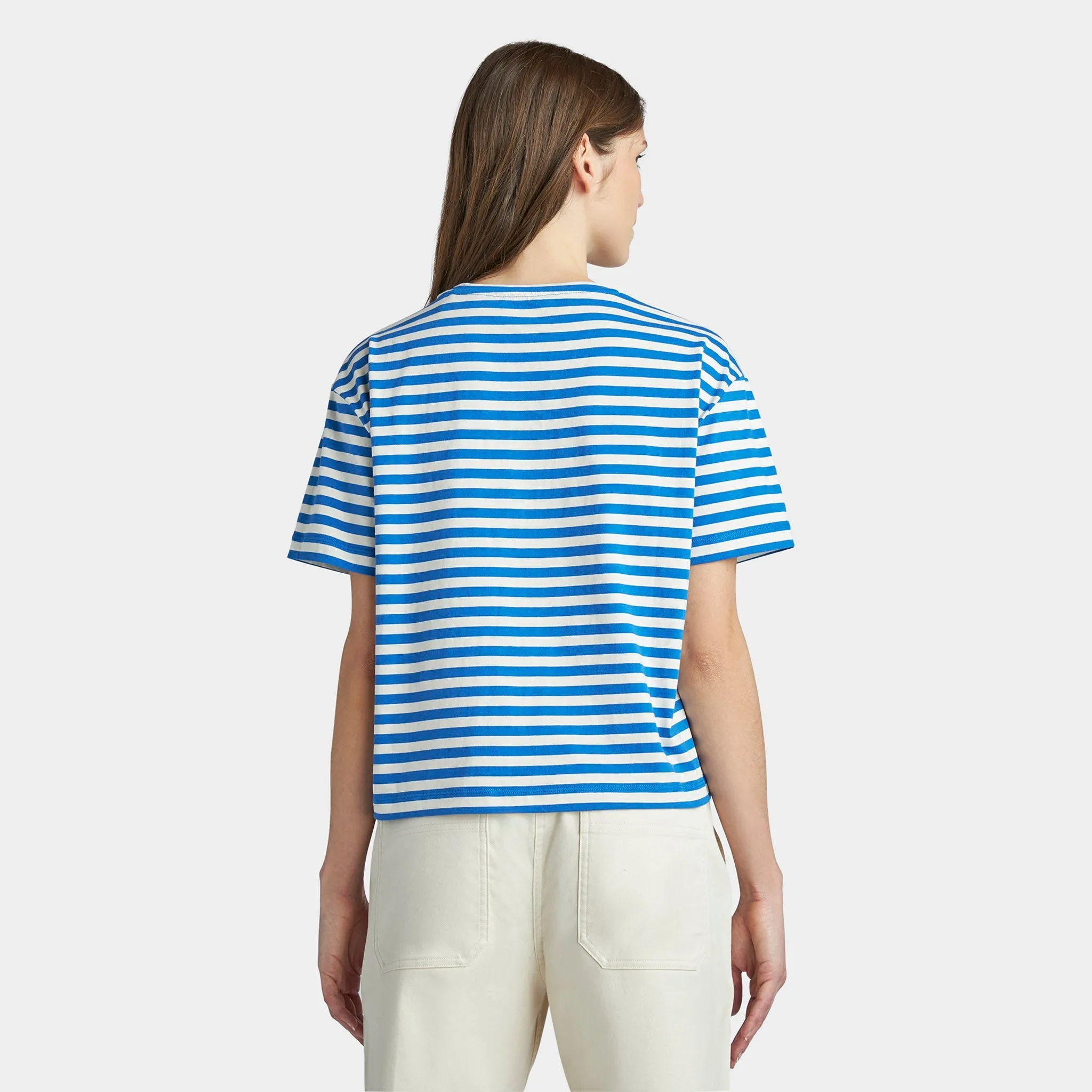 Marine Stripe Boxy Tee