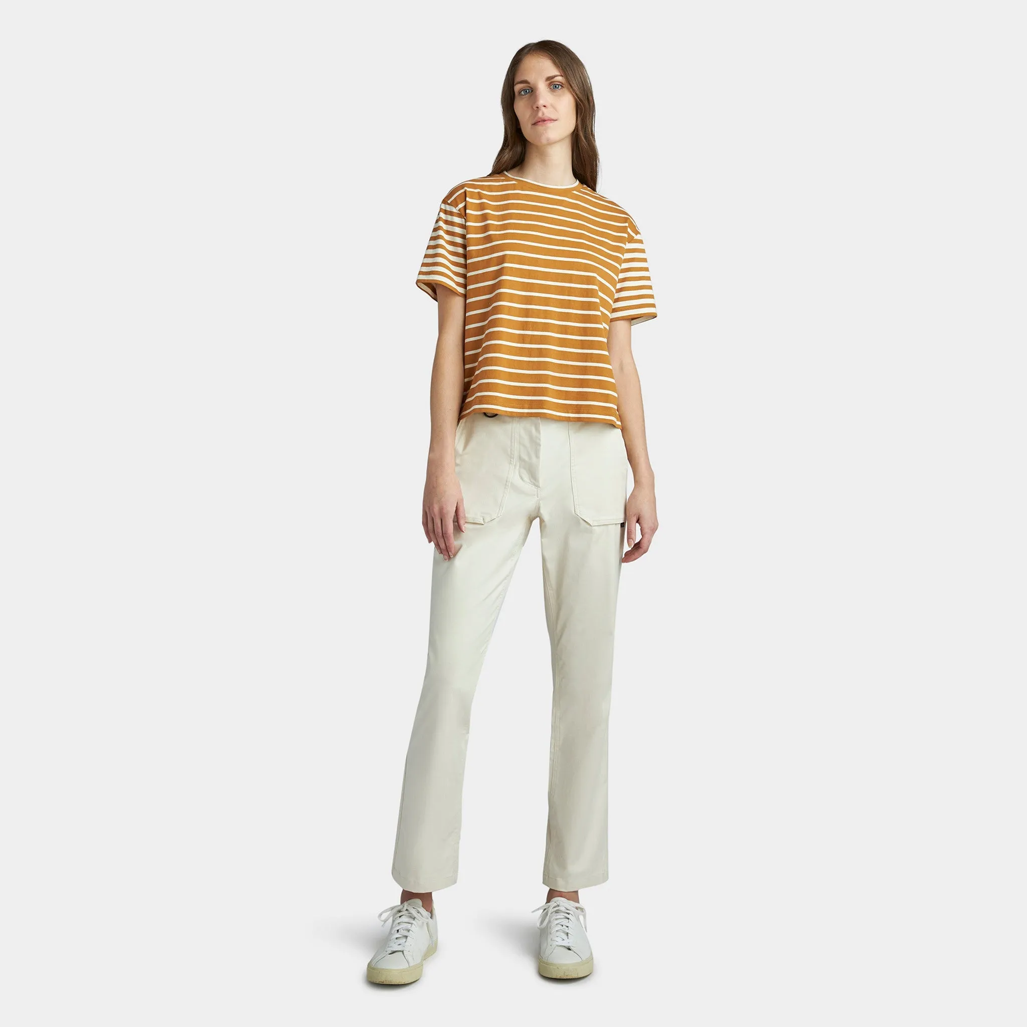 Marine Stripe Boxy Tee